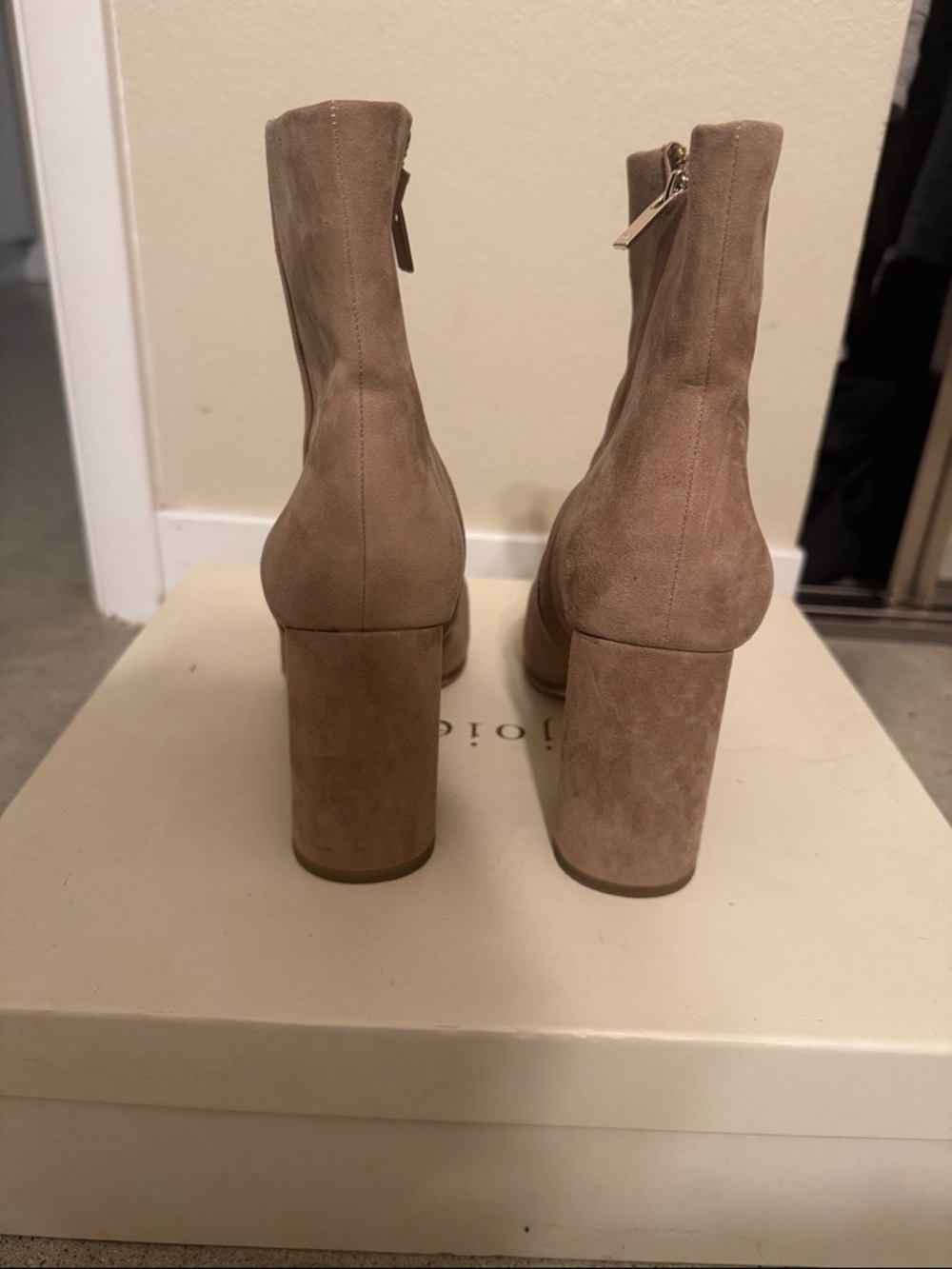 Joie Suede Ankle Boots in Taupe - Picture 3 of 4